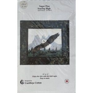 Castilleja Cotton - Eagle Soaring High Quilt Pattern - Size 18" x 16"